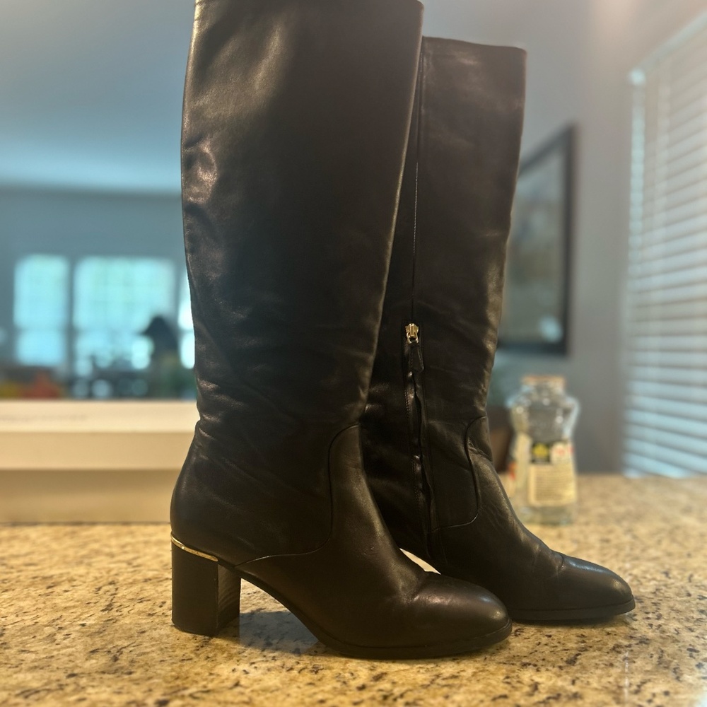 L.K Bennett Ammy Black leather boot Sz 41 (10)